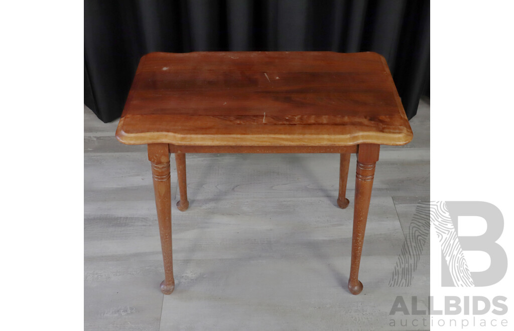 Antique Side Table with Cabriole Legs