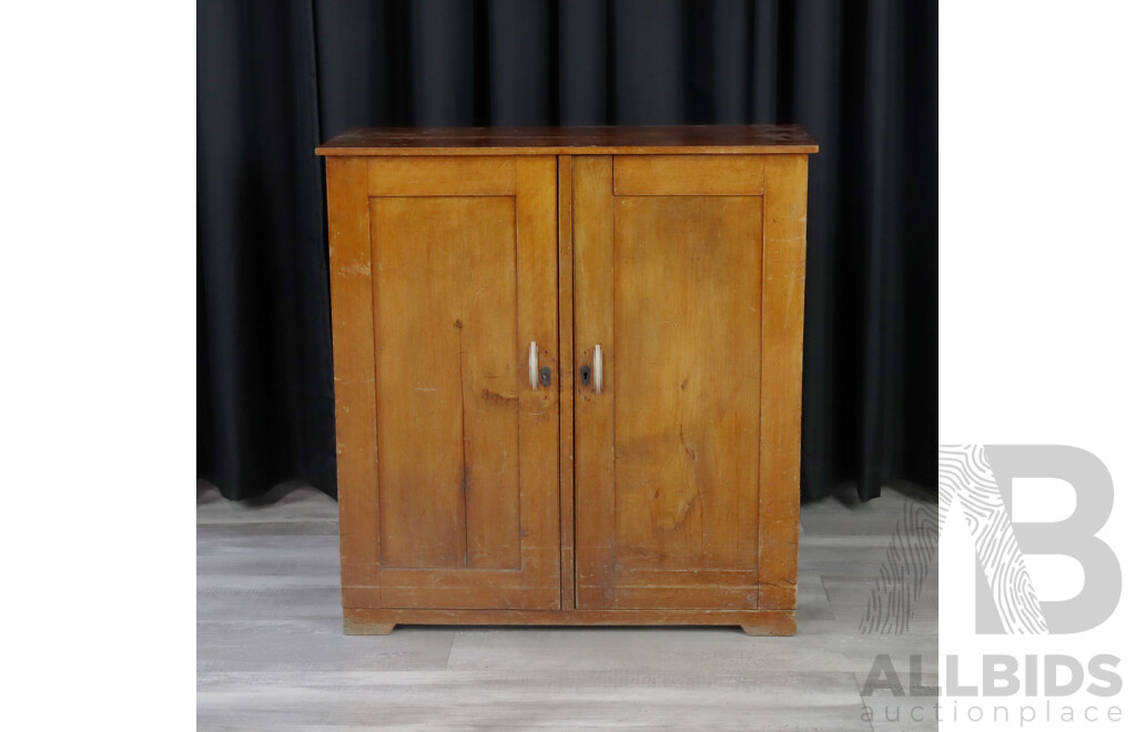 Antique Two Door Gentlemans Wardrobe