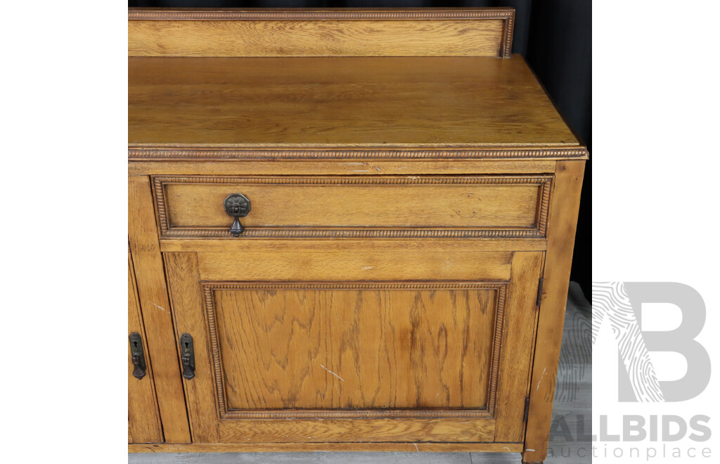 Antique Elevated Two Door Two Drawer Sideboard