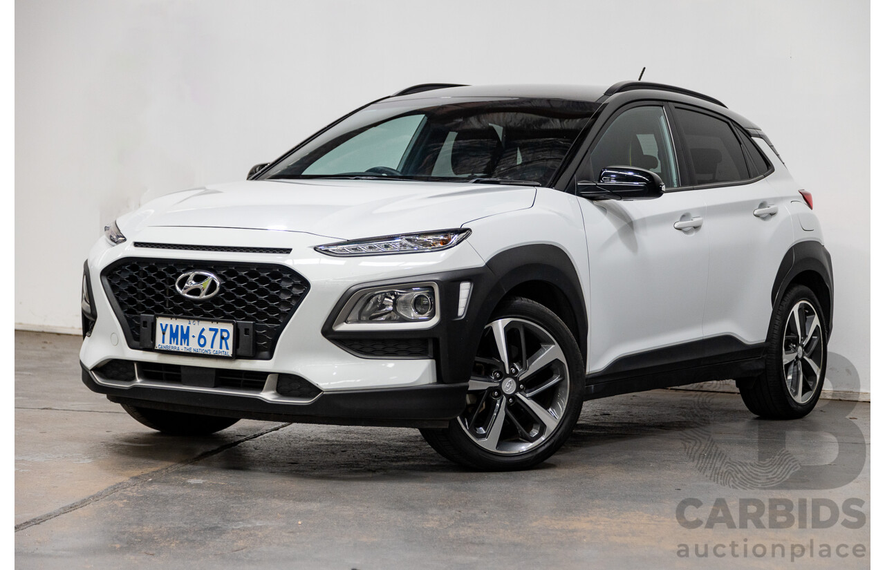 10/2017 Hyundai Kona Launch Edition (AWD) 4D Wagon Chalk White 1.6L Turbo