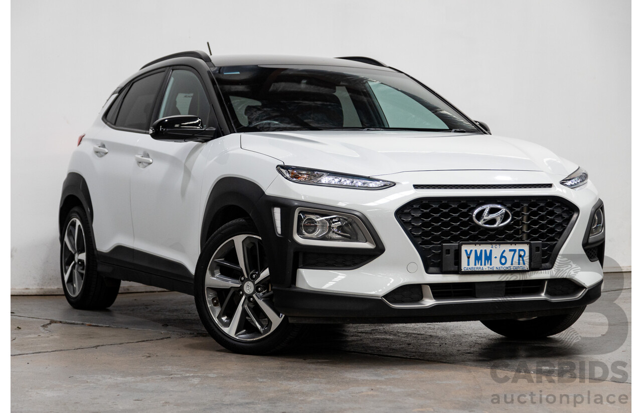 10/2017 Hyundai Kona Launch Edition (AWD) 4D Wagon Chalk White 1.6L Turbo