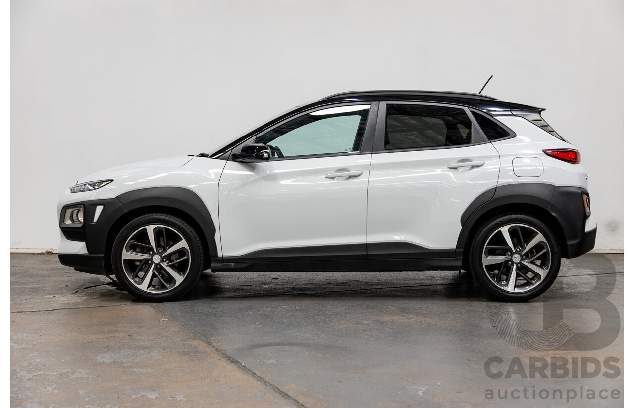 10/2017 Hyundai Kona Launch Edition (AWD) 4D Wagon Chalk White 1.6L Turbo