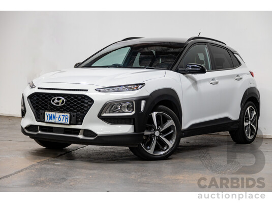 10/2017 Hyundai Kona Launch Edition (AWD) 4D Wagon Chalk White 1.6L Turbo