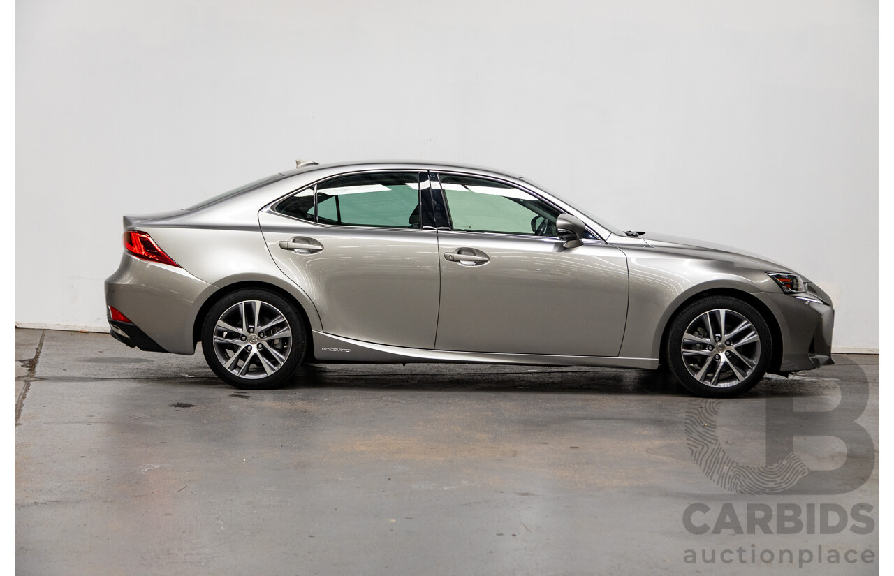 05/2019 Lexus IS300h Luxury Hybrid AVE30R 4D Sedan Titanium Silver 2.5L - Hybrid