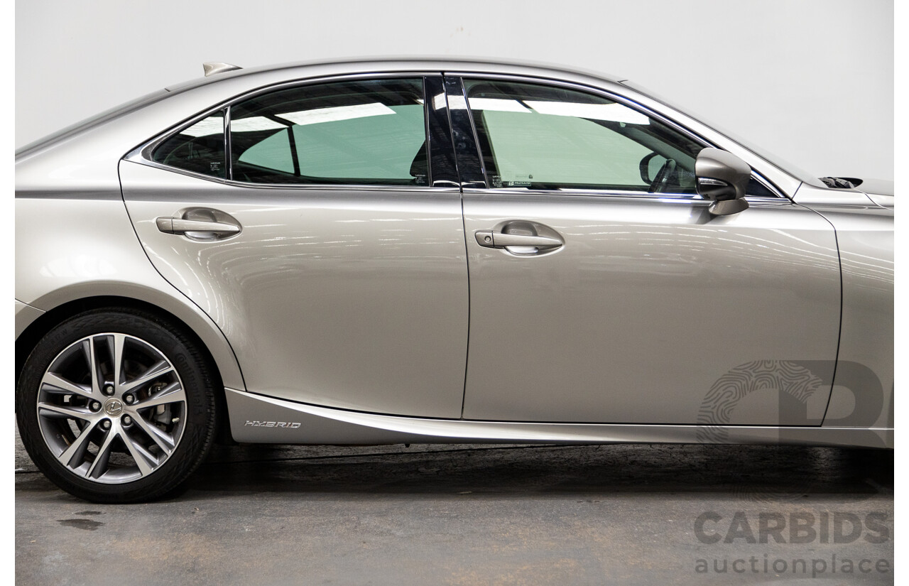 05/2019 Lexus IS300h Luxury Hybrid AVE30R 4D Sedan Titanium Silver 2.5L - Hybrid