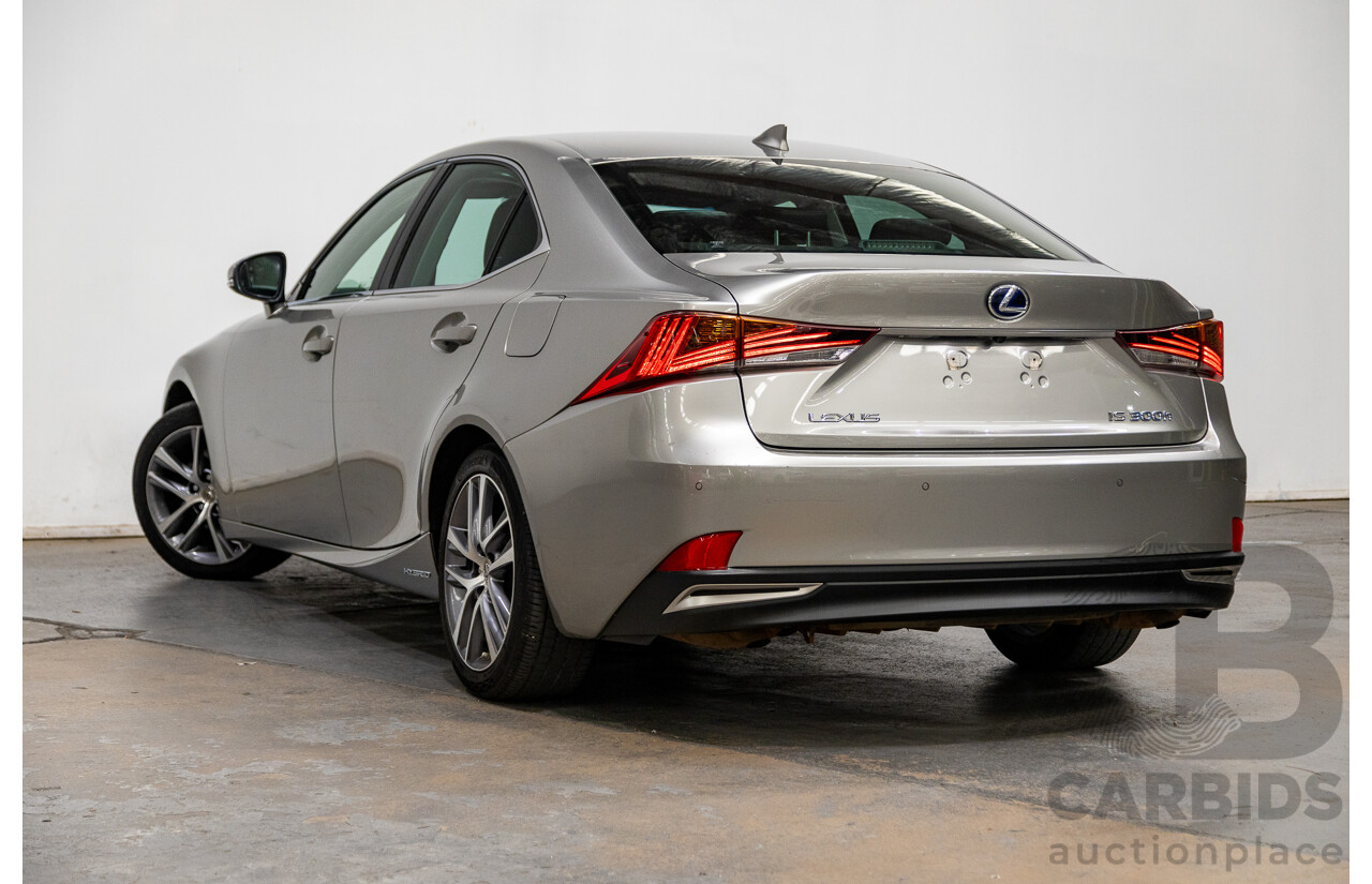 05/2019 Lexus IS300h Luxury Hybrid AVE30R 4D Sedan Titanium Silver 2.5L - Hybrid