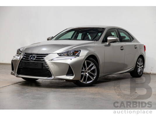 05/2019 Lexus IS300h Luxury Hybrid AVE30R 4D Sedan Titanium Silver 2.5L - Hybrid