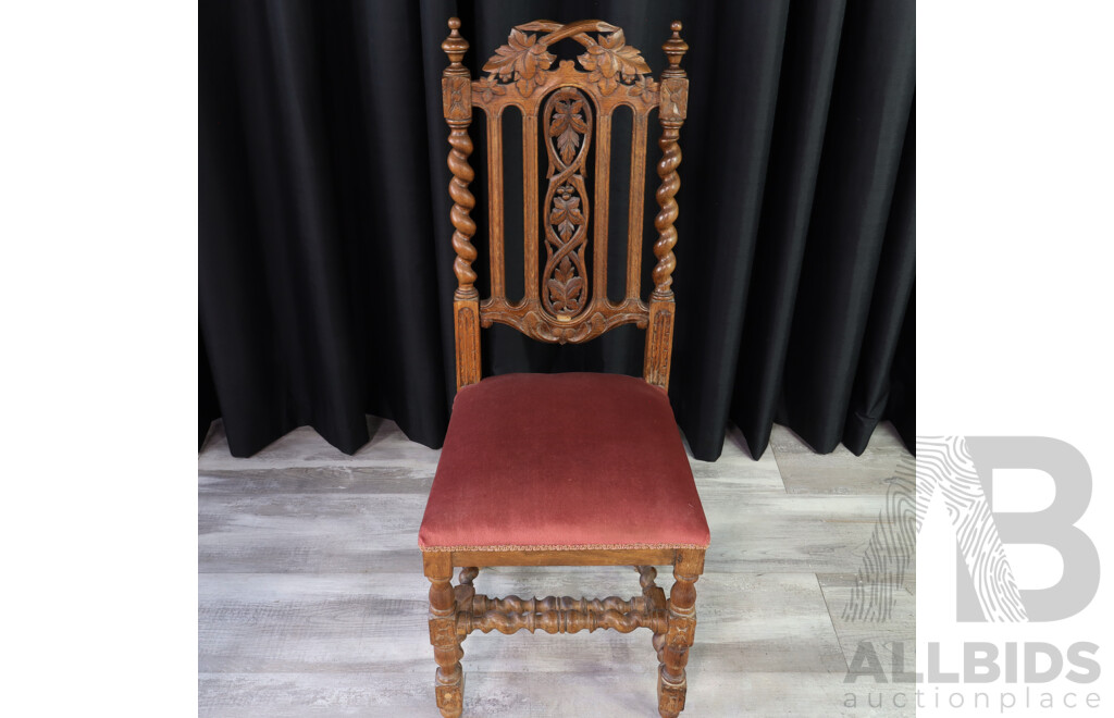 Victorian Cedar Parlour Chair