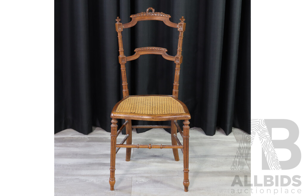 Victorian Oak Parlour Chair