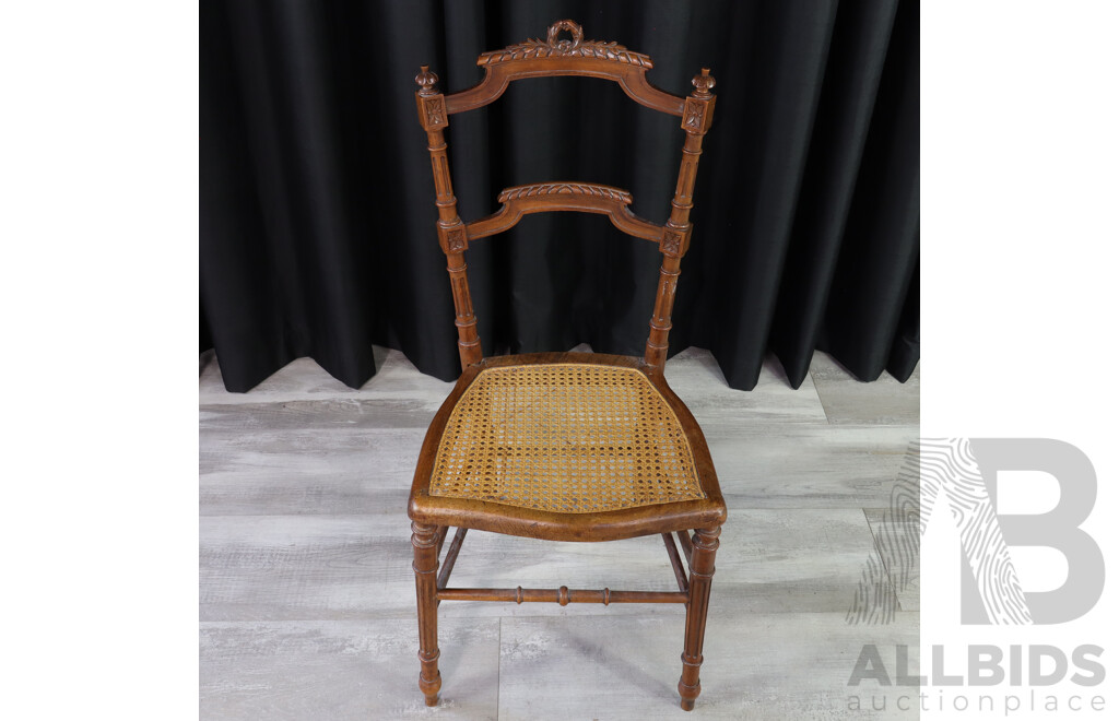 Victorian Oak Parlour Chair