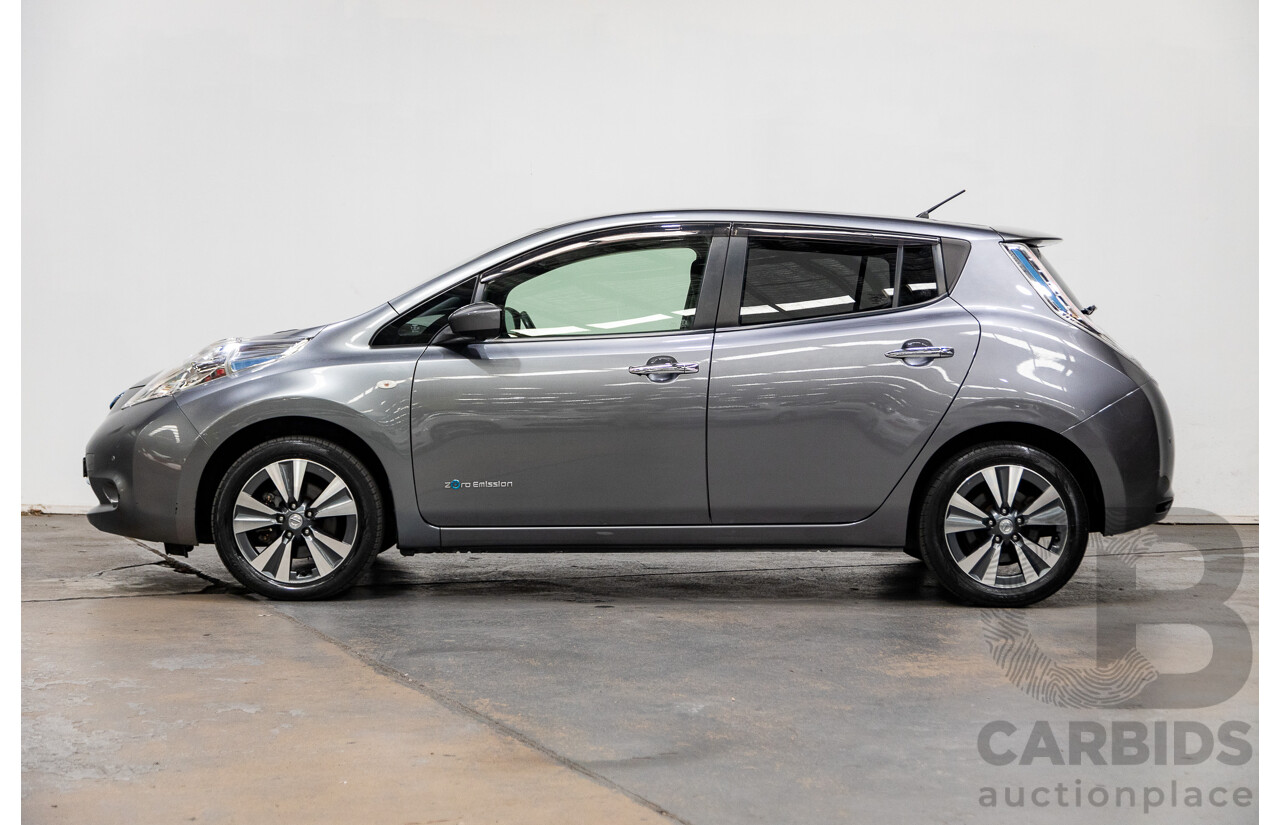 03/2017 Nissan Leaf X AZE0 4d Hatch Grey Metallic 80kw Electric Car EV - 06/2020 Import