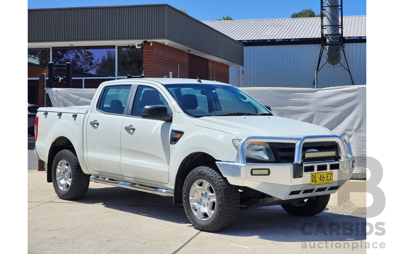 9/2011 Ford Ranger XL 3.2 (4x4) PX Dual Cab Utility White 3.2L