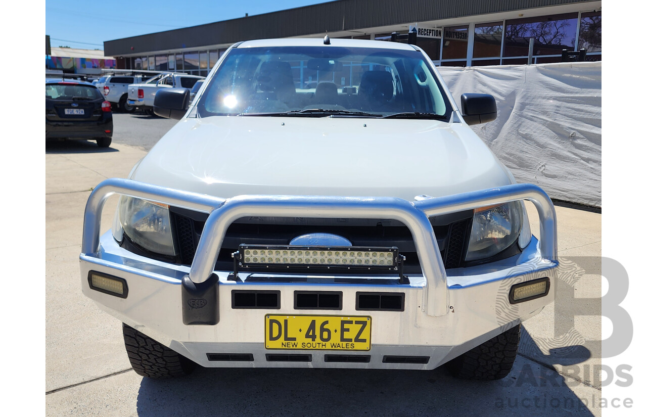 9/2011 Ford Ranger XL 3.2 (4x4) PX Dual Cab Utility White 3.2L