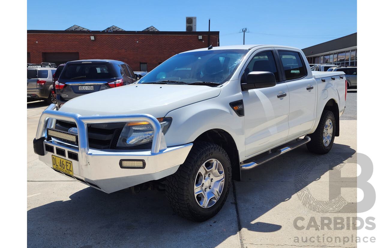 9/2011 Ford Ranger XL 3.2 (4x4) PX Dual Cab Utility White 3.2L