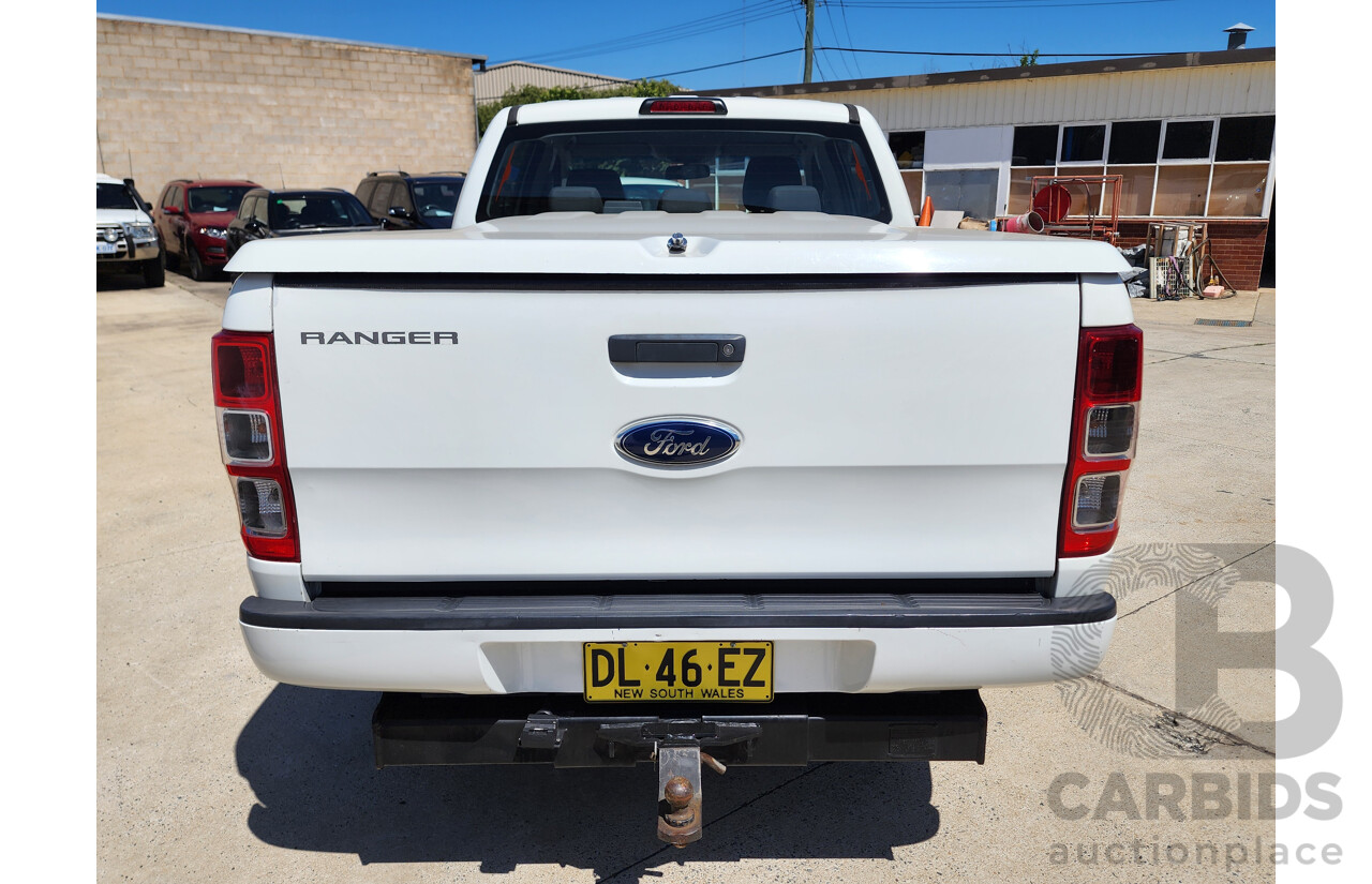 9/2011 Ford Ranger XL 3.2 (4x4) PX Dual Cab Utility White 3.2L