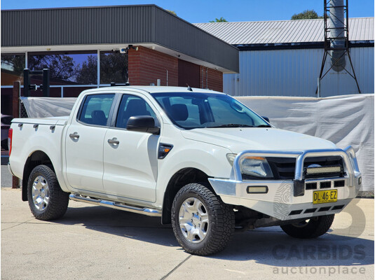 9/2011 Ford Ranger XL 3.2 (4x4) PX Dual Cab Utility White 3.2L