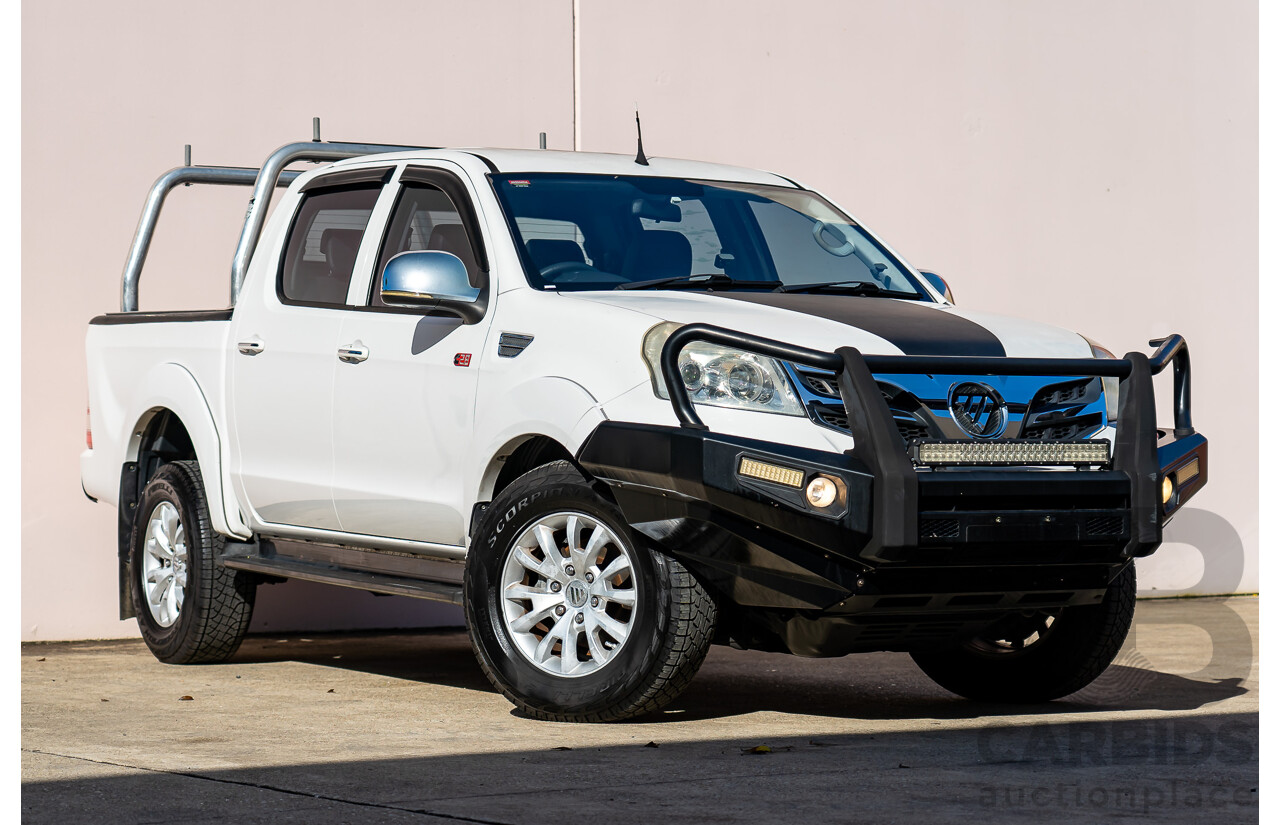 6/2015 Foton Tunland TL (4x4) P201 MY14 Dual Cab Utility White Turbo Diesel 2.8L