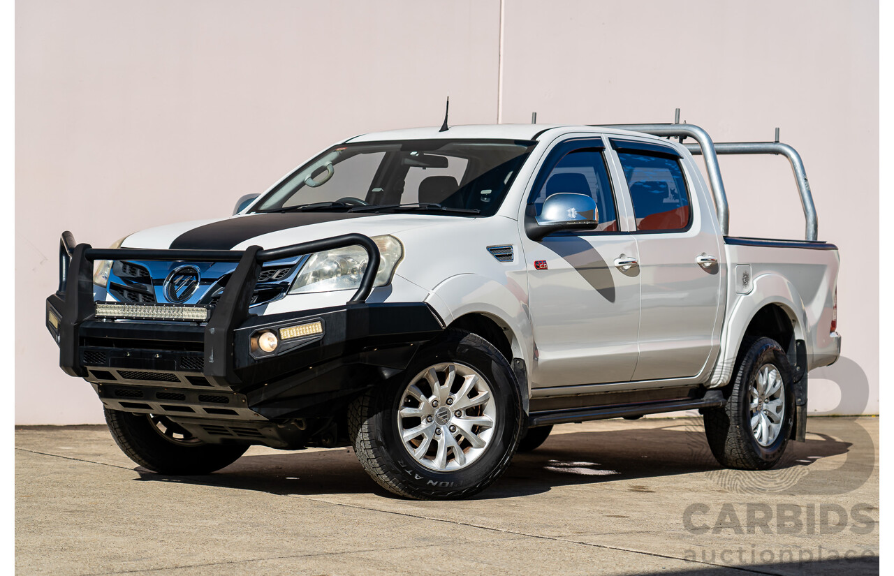 6/2015 Foton Tunland TL (4x4) P201 MY14 Dual Cab Utility White Turbo Diesel 2.8L