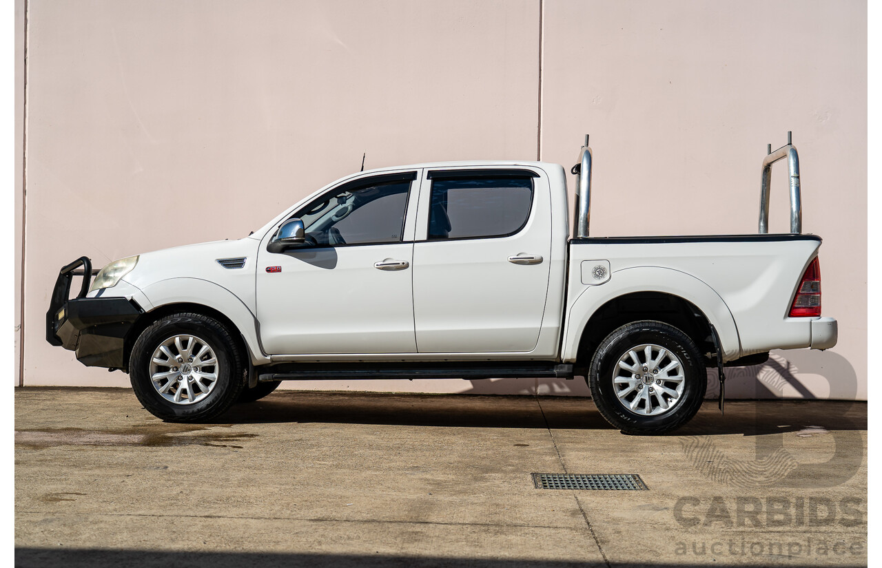 6/2015 Foton Tunland TL (4x4) P201 MY14 Dual Cab Utility White Turbo Diesel 2.8L