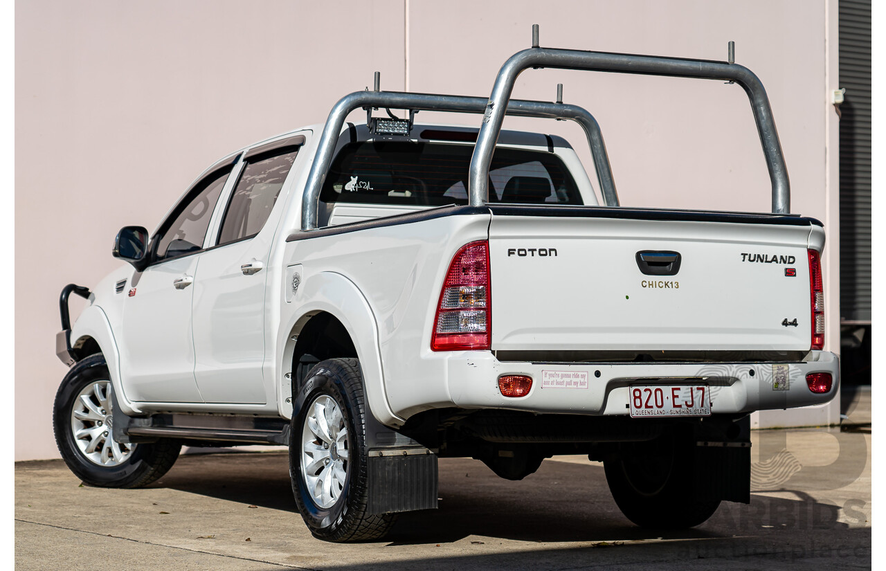 6/2015 Foton Tunland TL (4x4) P201 MY14 Dual Cab Utility White Turbo Diesel 2.8L