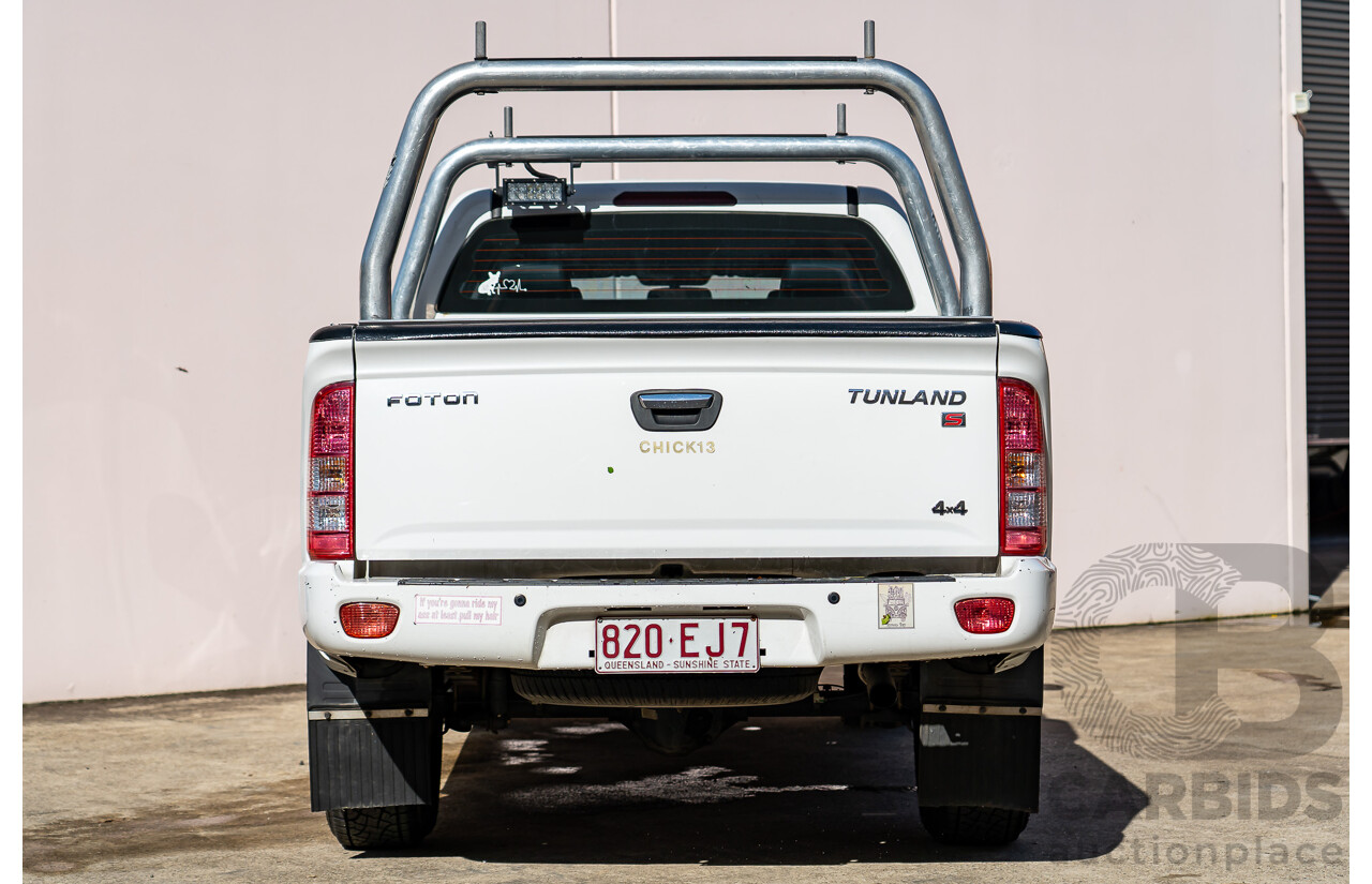 6/2015 Foton Tunland TL (4x4) P201 MY14 Dual Cab Utility White Turbo Diesel 2.8L