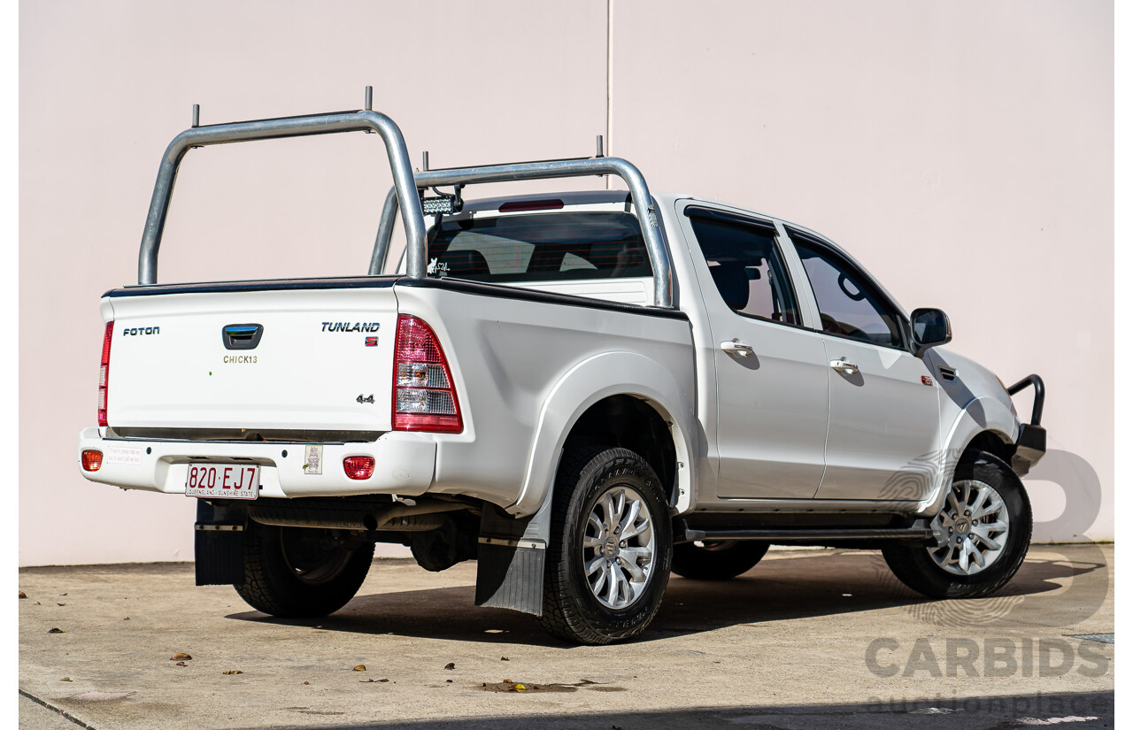 6/2015 Foton Tunland TL (4x4) P201 MY14 Dual Cab Utility White Turbo Diesel 2.8L