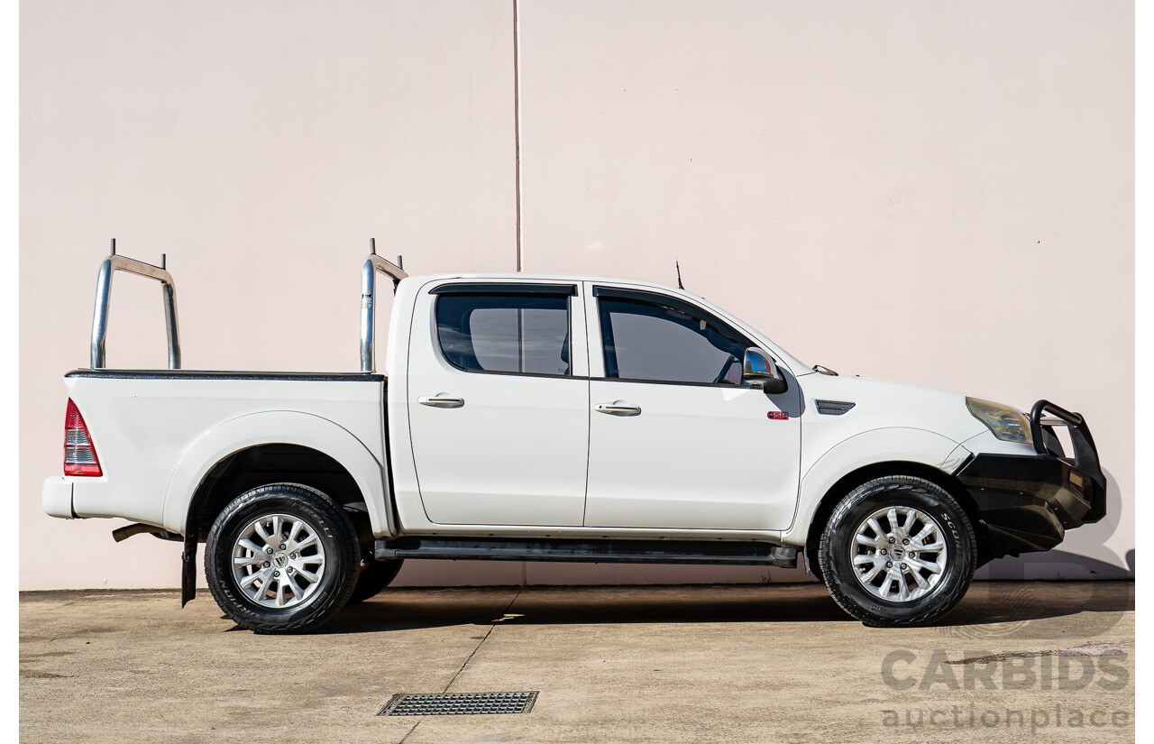 6/2015 Foton Tunland TL (4x4) P201 MY14 Dual Cab Utility White Turbo Diesel 2.8L