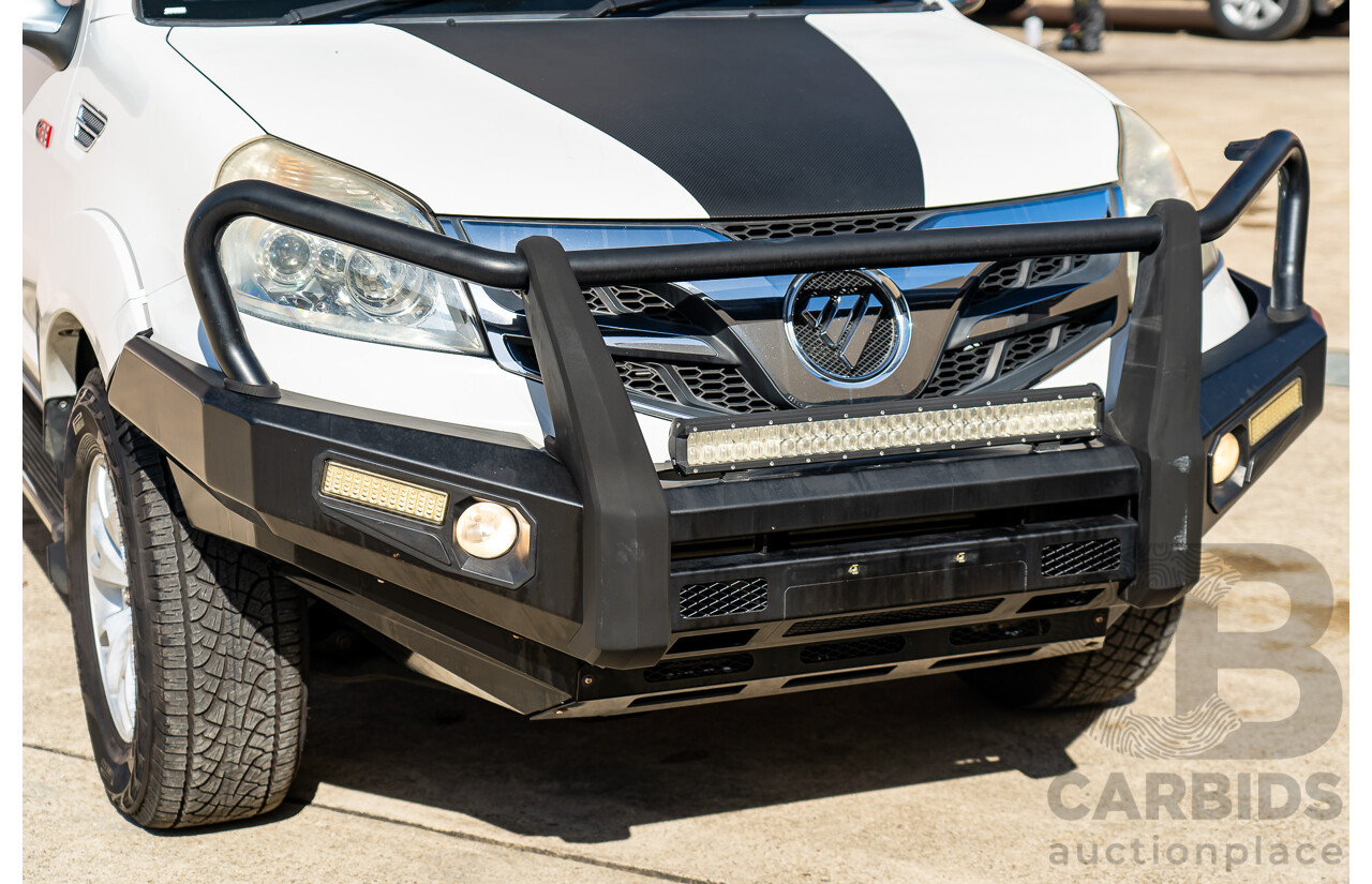 6/2015 Foton Tunland TL (4x4) P201 MY14 Dual Cab Utility White Turbo Diesel 2.8L