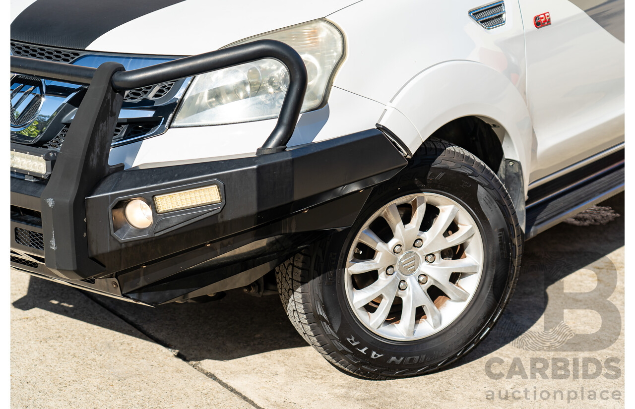 6/2015 Foton Tunland TL (4x4) P201 MY14 Dual Cab Utility White Turbo Diesel 2.8L