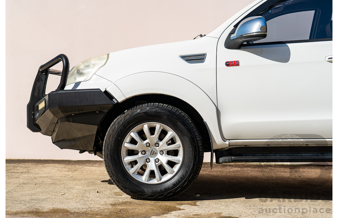 6/2015 Foton Tunland TL (4x4) P201 MY14 Dual Cab Utility White Turbo Diesel 2.8L