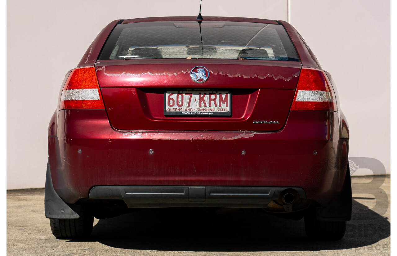 11/2007 Holden Berlina VE 4d Sedan Red V6 3.6L
