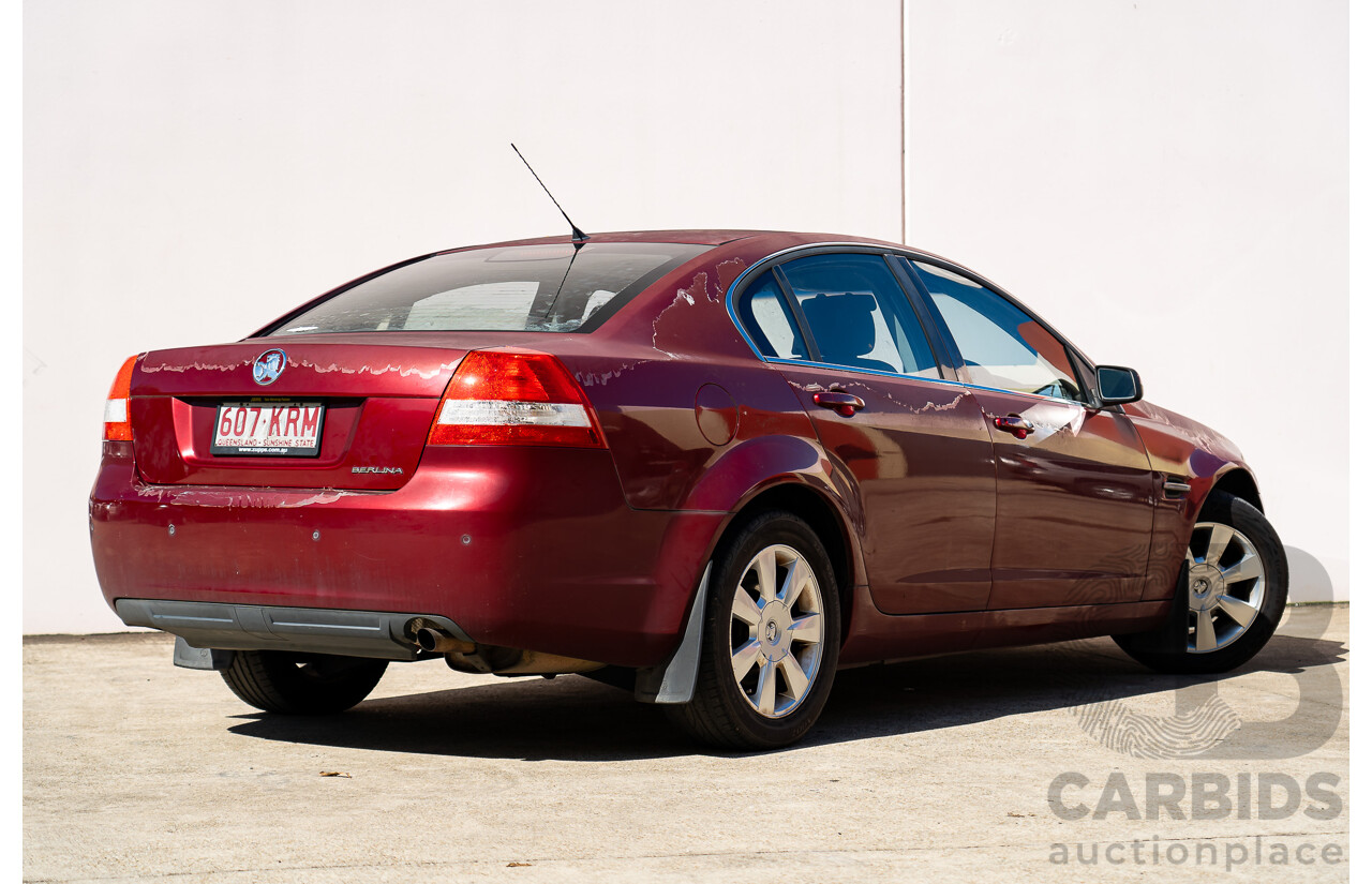 11/2007 Holden Berlina VE 4d Sedan Red V6 3.6L