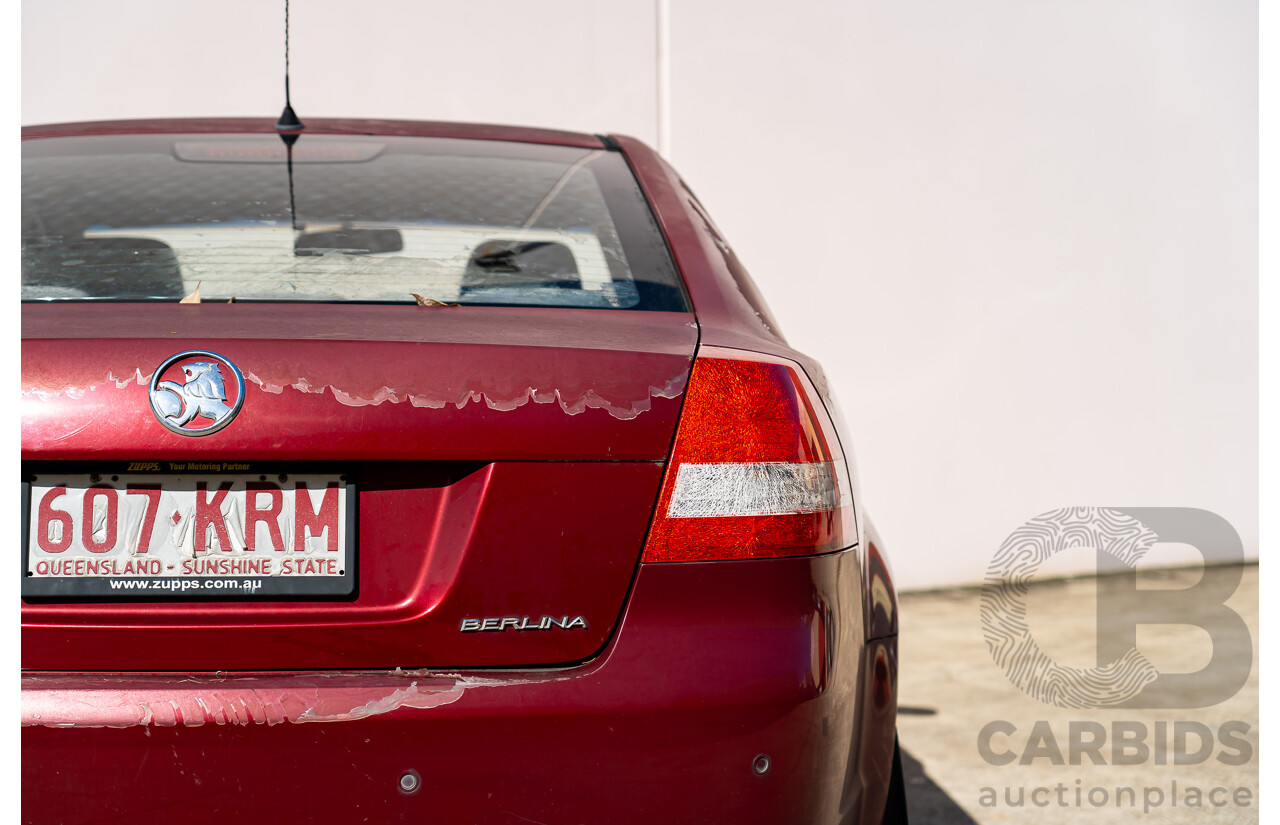 11/2007 Holden Berlina VE 4d Sedan Red V6 3.6L