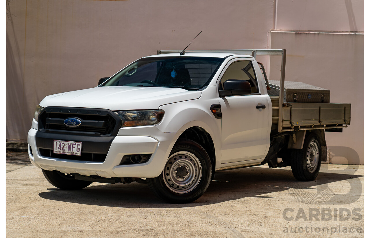 11/2015 Ford Ranger XL 2.2 (4x2) PX MKII C/Chas White Turbo Diesel 2.2L