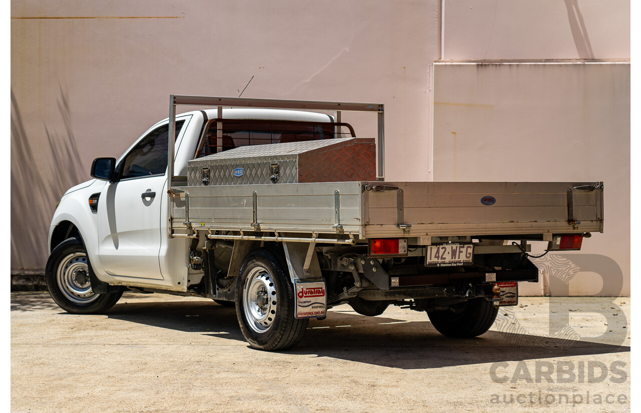 11/2015 Ford Ranger XL 2.2 (4x2) PX MKII C/Chas White Turbo Diesel 2.2L