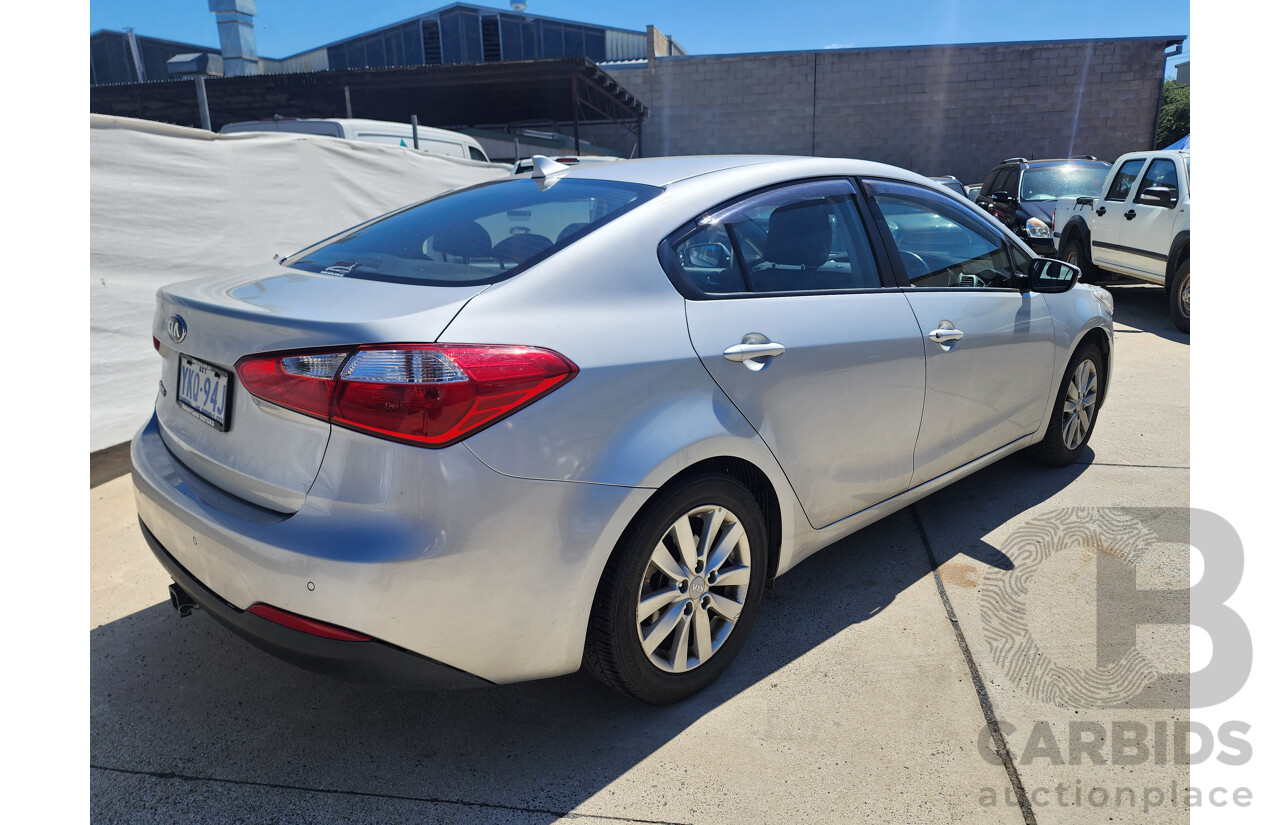 9/2015 Kia Cerato S Premium YD MY15 4d Sedan Silver 1.8L