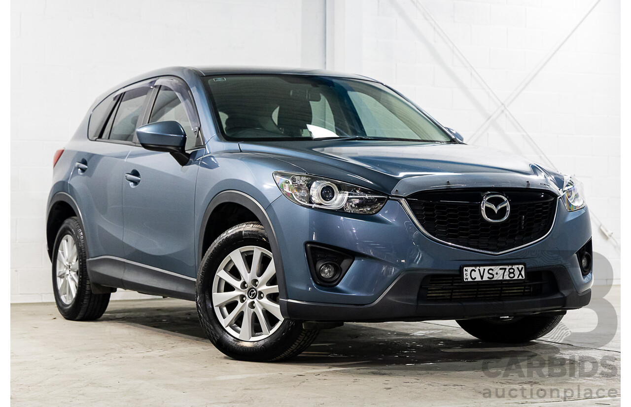 7/2014 Mazda Cx-5 Maxx Sport (4x4) MY13 UPGRADE 4d Wagon Deep Crystal Blue Turbo Diesel 2.2L