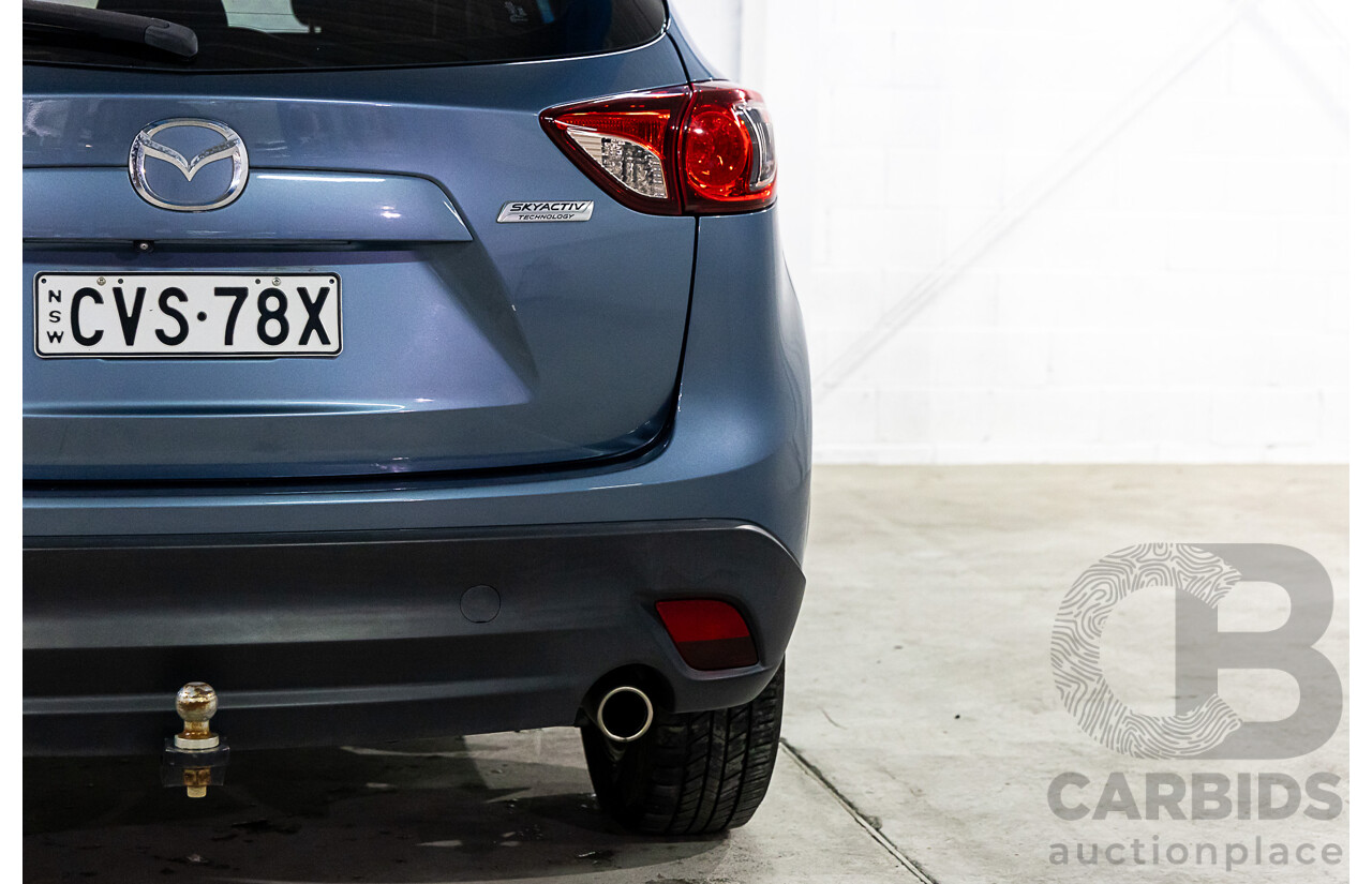 7/2014 Mazda Cx-5 Maxx Sport (4x4) MY13 UPGRADE 4d Wagon Deep Crystal Blue Turbo Diesel 2.2L