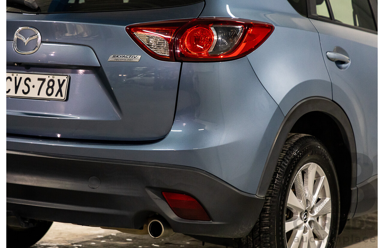 7/2014 Mazda Cx-5 Maxx Sport (4x4) MY13 UPGRADE 4d Wagon Deep Crystal Blue Turbo Diesel 2.2L