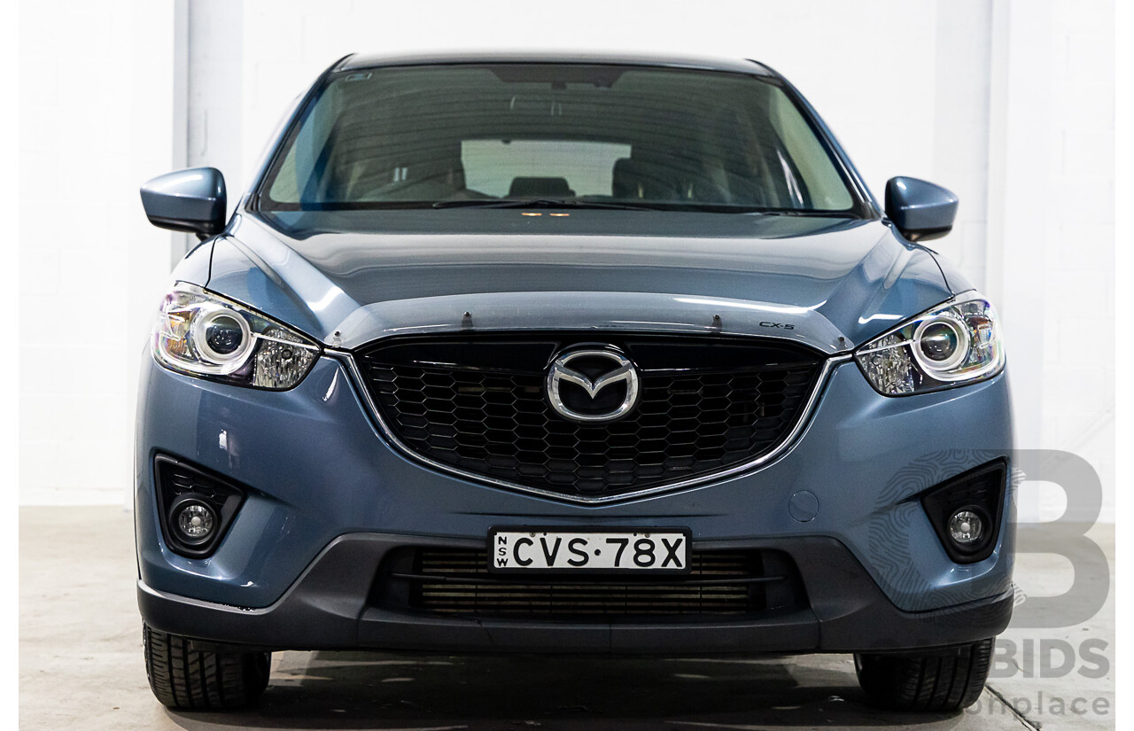 7/2014 Mazda Cx-5 Maxx Sport (4x4) MY13 UPGRADE 4d Wagon Deep Crystal Blue Turbo Diesel 2.2L