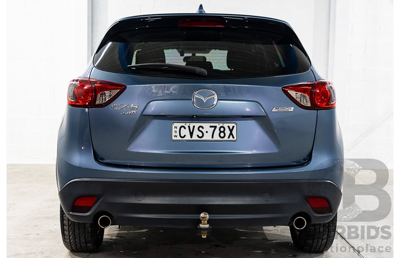 7/2014 Mazda Cx-5 Maxx Sport (4x4) MY13 UPGRADE 4d Wagon Deep Crystal Blue Turbo Diesel 2.2L