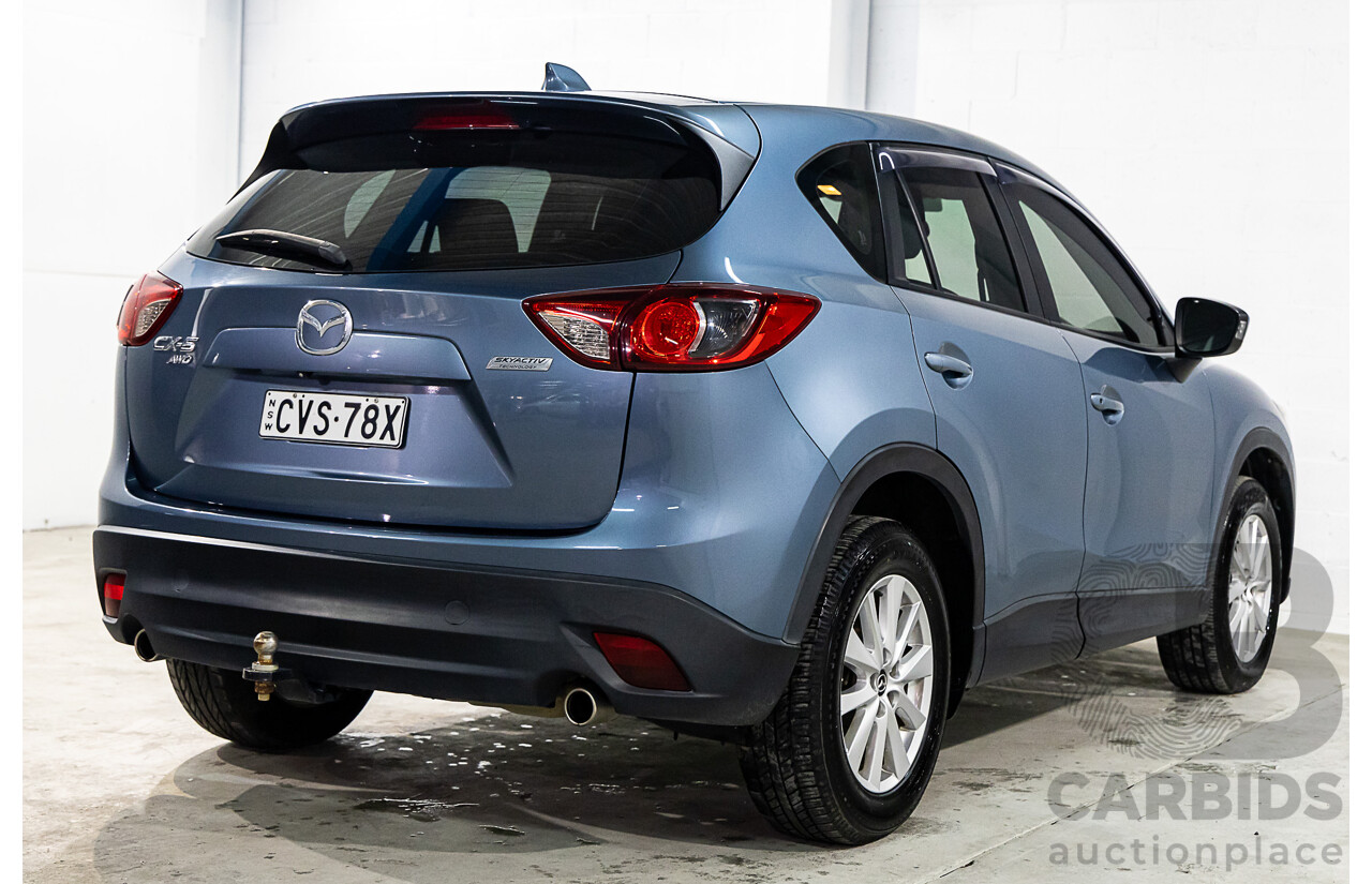 7/2014 Mazda Cx-5 Maxx Sport (4x4) MY13 UPGRADE 4d Wagon Deep Crystal Blue Turbo Diesel 2.2L