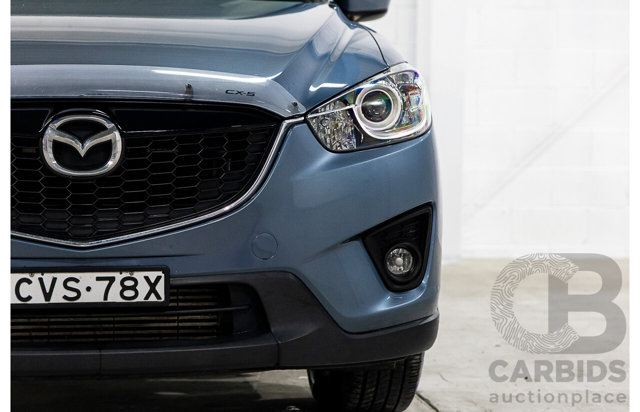 7/2014 Mazda Cx-5 Maxx Sport (4x4) MY13 UPGRADE 4d Wagon Deep Crystal Blue Turbo Diesel 2.2L