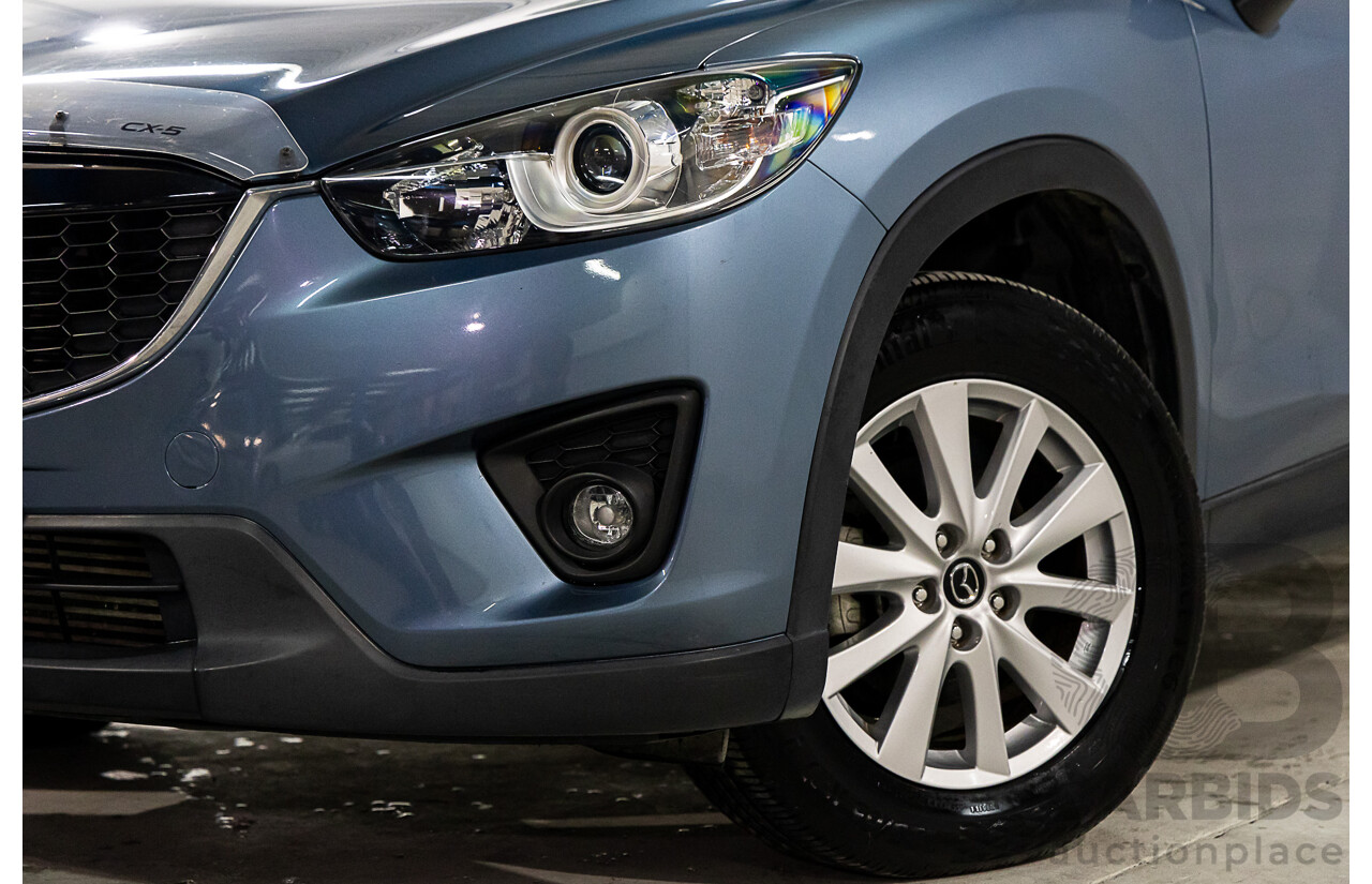 7/2014 Mazda Cx-5 Maxx Sport (4x4) MY13 UPGRADE 4d Wagon Deep Crystal Blue Turbo Diesel 2.2L