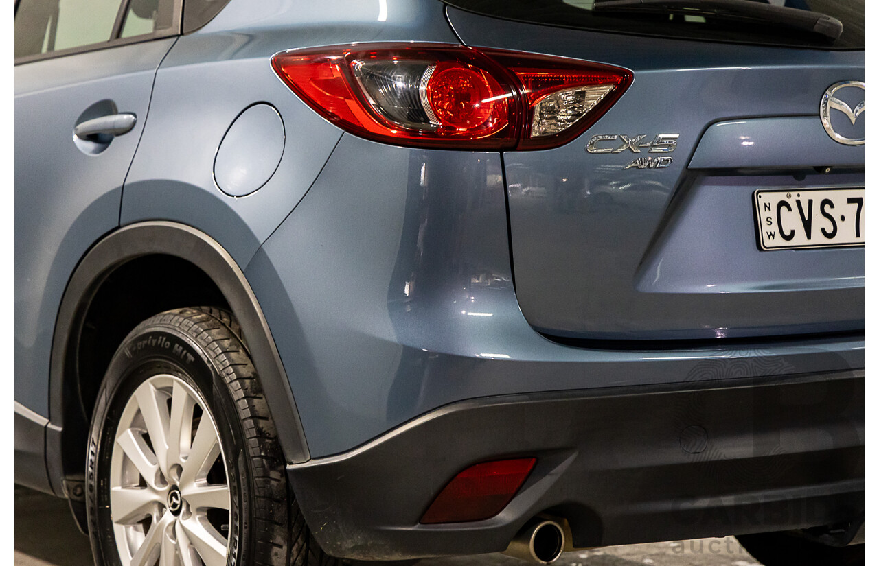 7/2014 Mazda Cx-5 Maxx Sport (4x4) MY13 UPGRADE 4d Wagon Deep Crystal Blue Turbo Diesel 2.2L