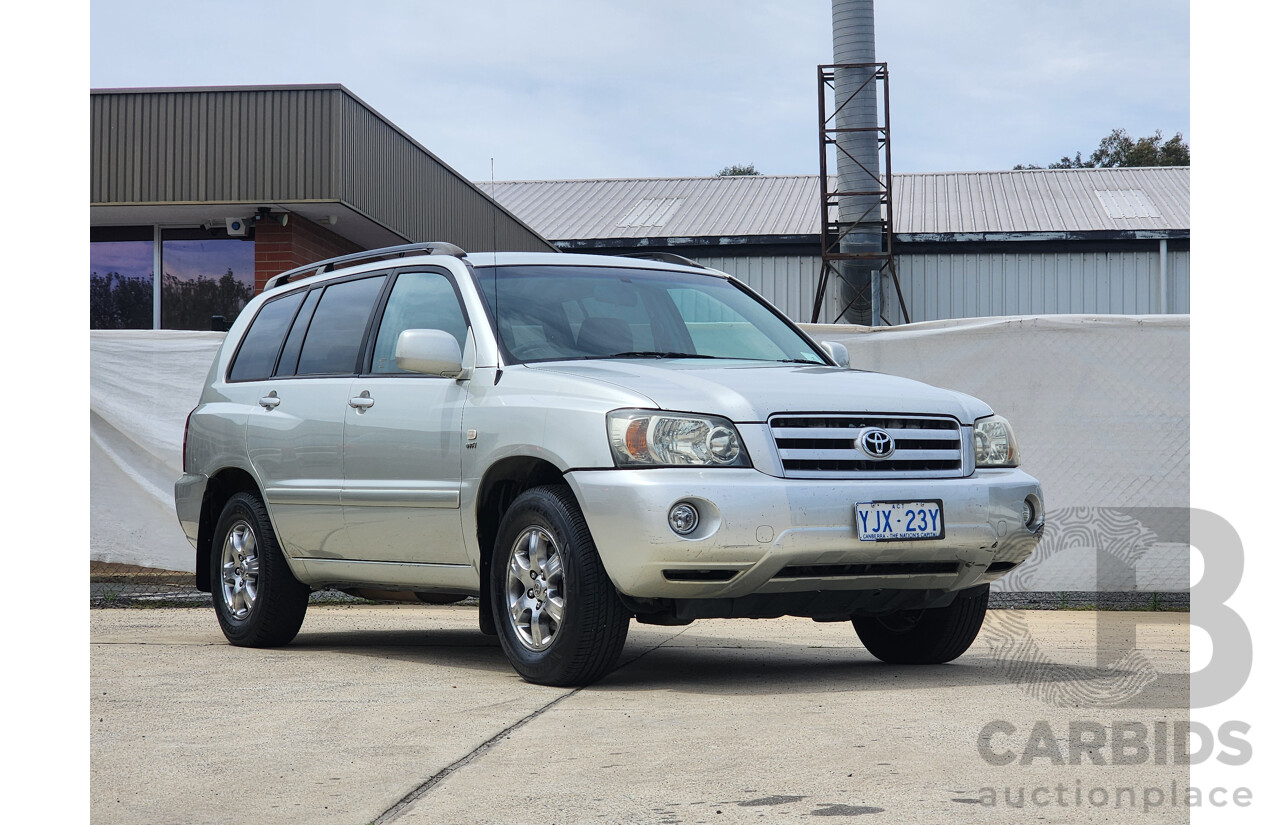 05/2004 Toyota Kluger CVX (4x4) 4WD MCU28R 4D Wagon Silver 3.3L