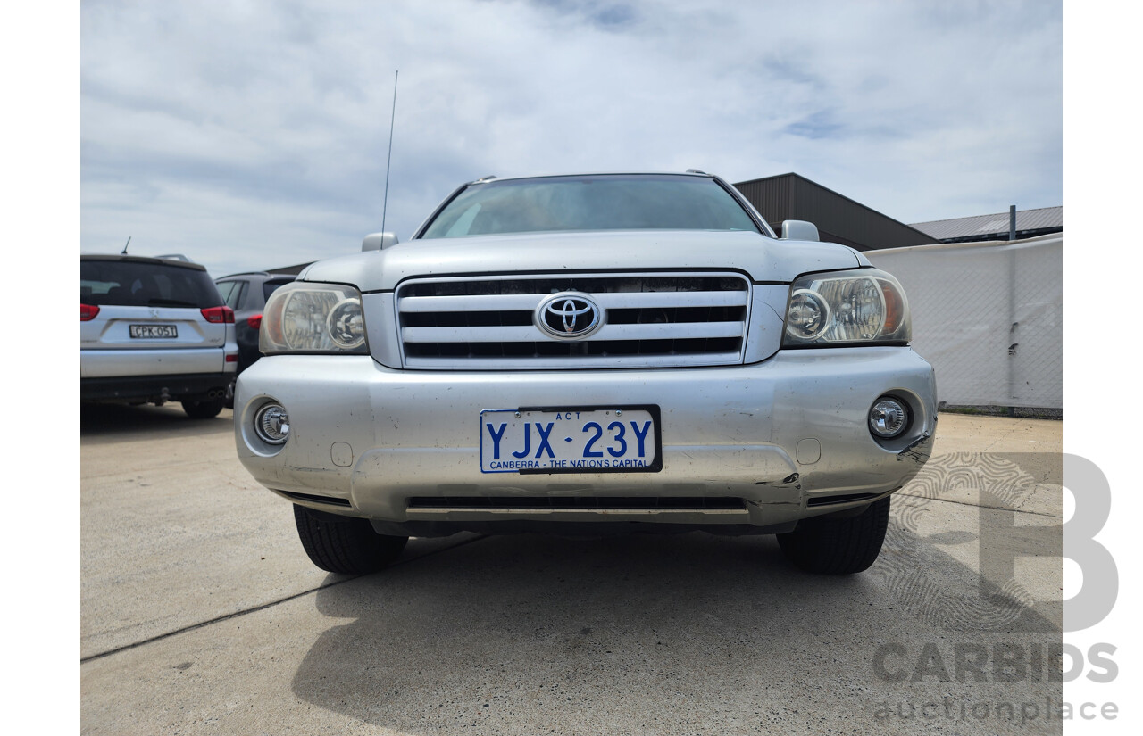 05/2004 Toyota Kluger CVX (4x4) 4WD MCU28R 4D Wagon Silver 3.3L