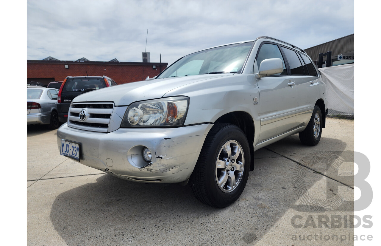 05/2004 Toyota Kluger CVX (4x4) 4WD MCU28R 4D Wagon Silver 3.3L