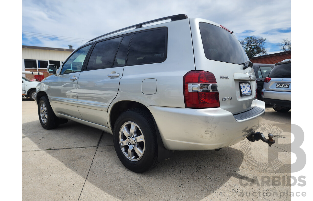 05/2004 Toyota Kluger CVX (4x4) 4WD MCU28R 4D Wagon Silver 3.3L