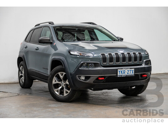 05/2015 Jeep Cherokee Trail Hawk (4x4) KL MY15 4D Wagon Rhino Grey 3.2L